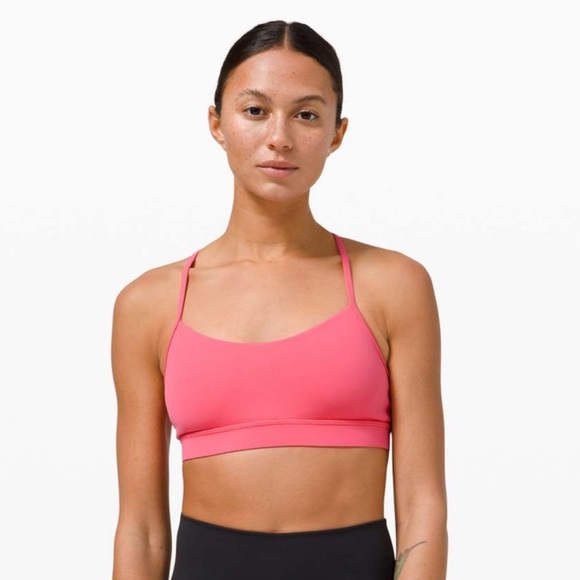 lululemon athletica Other - Lululemon Flow Y Guava Pink Sport bra in size 4